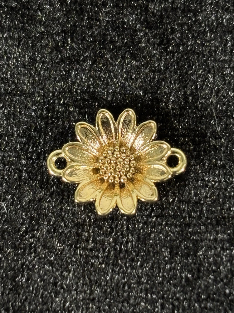 Rhodium Plated Sunflower Charm__ Sunflower