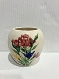 Vtg. Emerson Creek Pottery Bedford Virginia Floral Red Hydrangea Vase 1994 Hydrangea