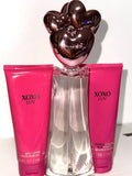 XOXO Luv EDP 3.4 oz for Women & Body Lotion Shower Gel Set EDP
