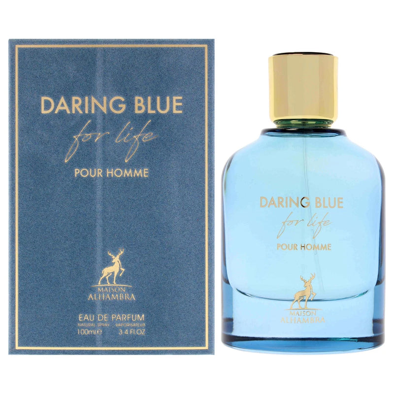 Daring Blue For Life by Maison Alhambra for Men - 3.4 oz EDP Spray EDP