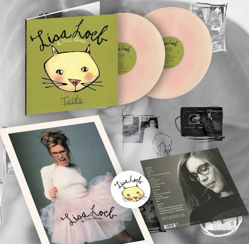 Pink galaxy 2LP vinyl set with cat artwork album cover