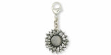 Sunflower Zipper Pull Jewelry Sterling Silver Handmade Flower Zipper Pull SF5-ZP Sunflower