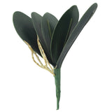 Artificial Butterfly Orchid Leaves Fake Flower Green Leaves Home Wedding Decor Green Plant