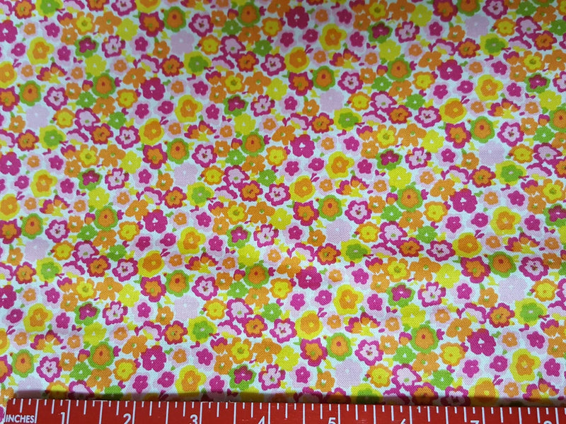 Waverly Inspirations Prints Ditsy Floral Magenta 100% cotton -BTY Flowering Plants