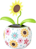 Color Sunflower Solar Dancing Flower Solar Dancing Solar Toys,Solar Powered Swin Sunflower