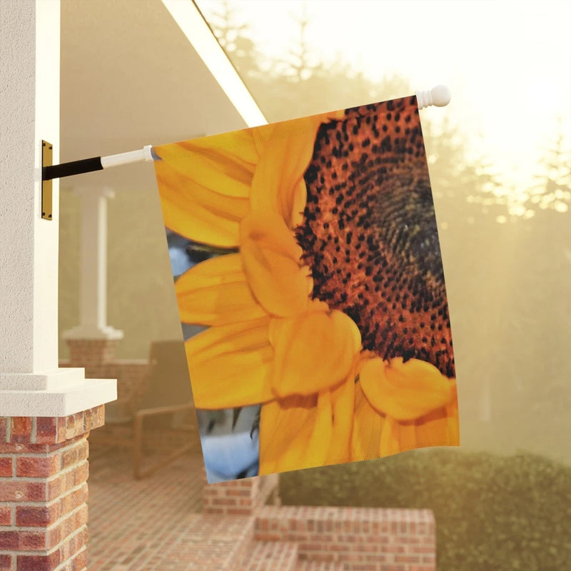 Decorative House Flag Size 24.5'' _ 32'' Sunflower House Flag Sunflower