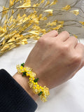 Sunflower Daisy Flower Beaded Bracelet- Handmade Bracelet Sunflower