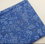 Liberty Fabrics 100% Cotton Florals Royal Blue  Sew Quilt Craft FAT QUARTER Flowering Plants