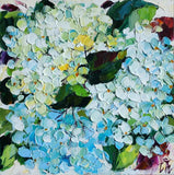 original oil painting Hydrangea Colorful Flowers Impasto Floral Small art 6*6 in Hydrangea