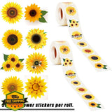 Zonon 1000 Sunflower Stickers 1.5 Inch Summer Flowers Party Craft Sunflower