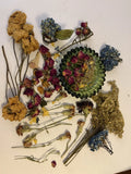 Assorted Dried Flowers, Mixed Color Rose Assorted Flower Stems Petals Hydrangea Hydrangea