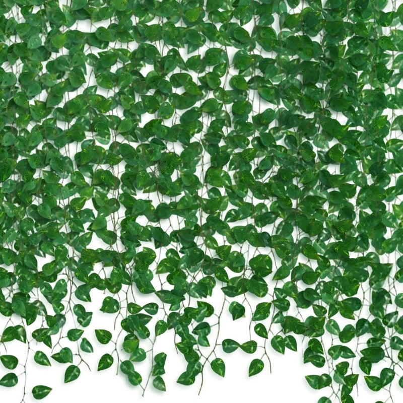 24 Pack 172Ft Fake Plants Artificial Vines for Room Decor, Faux Ivy Greenery Gar Green Plant