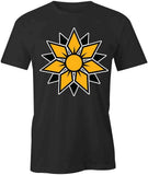 SUNFLOWER TShirt Tee Short-Sleeved Cotton FLOWER FLORAL CLOTHING S1BSA590 Sunflower
