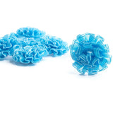 Bulk Package of 72 Miniature Turquoise Open Ribbon Roses for Favors, Crafts Roses