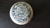 Antique Chinese Powder Box Decorated with Peony Flower Peony