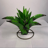 Decorative Rustic 13" Metal Agave GREEN - Garden Art Garden Plants