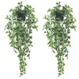 Artificial Hanging Plants,Small Potted Plants Mandala Vine Greenery with Plan... Green Plant
