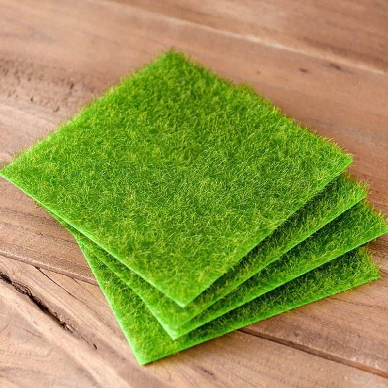 6 Pcs Miniature Landscaping DIY Micro Landscape Simulated Moss Decoration Green Plant