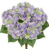 Green Purple Hydrangea Artificial Flowers Large Artificial Hydrangeas Silk Fl... Hydrangea