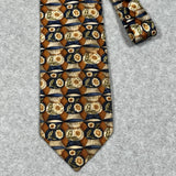 Ermenegildo Zegna Neck Tie Silk Floral Flower Sunflower Geometric Modern 60Ó Sunflower