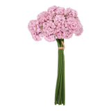 Artificial Ball Hydrangea Silk Flower with Bendable Stems, Berry Wine Hydrangea
