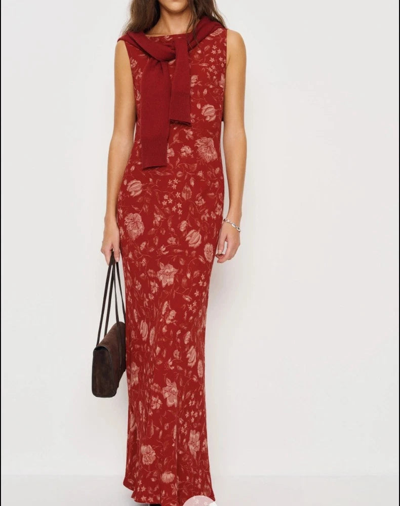 Reformation Prescott Sleeveless Floral Maxi Dress in Tudor Rose Size M NWT $218 Daisies