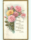 Pre-Linen BEAUTIFUL PINK CARNATION FLOWERS : make an offer k4331 Carnation