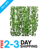 Life-like 84ft Faux Silk Ivy Vine Garland - Perfect for Home and Wedding Decor Green Plant