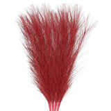 4Pcs Pampas Grass 17.7" Fake Pampas Grass for Wedding Decoration Red Pampas Grass