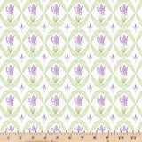 New Traditional Camille Sage  PWLA006 Floral  By Half Yard Cont Cuts Flowering Plants