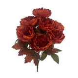 Mainstays Fall Feature Dark Orange Peony Bush 16" Peony