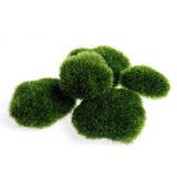 5 Pieces Artificial Moss Rocks Faux Green Moss Stones for Wedding Centerpieces Green Plant