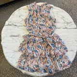 WomenÕs Pink Lily Floral Ruffle Knee Length Dress Size S Lily