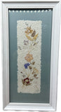 97 Vintage Wall Art Framed Pressed Dried Madagascar Flowers Handmade Signed 6X12 Dried Flower