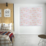 20 Pcs Silk Artificial Hydrangea Flower Wall Panels Wedding Backdrops Mats Hydrangea
