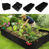Garden Planting Bag Multi-grid Felt Growing Bag Rectangle Nursery Pot Garden Plants