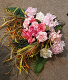 Artificial Lot  Flowers Simulation Silk Bouquet Flowers Pink White Hydrangea