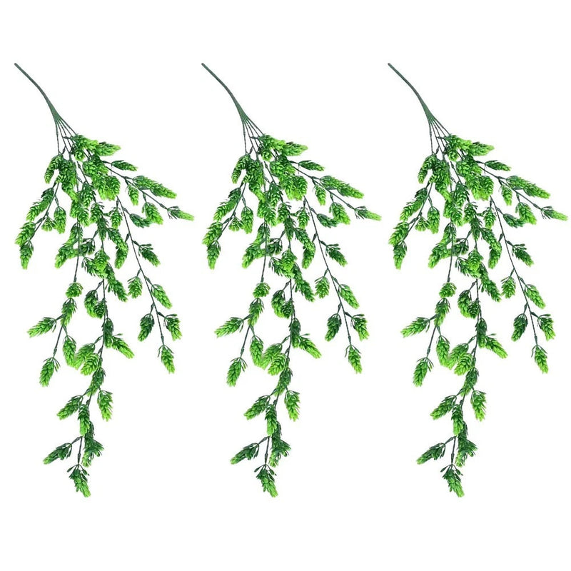 80cm Faux Pineapple Plant Vines Lifelike Green Decor for Home and Garden Use Green Plant