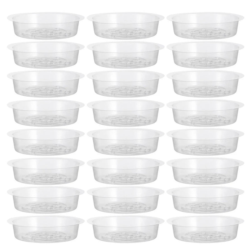 60 Pcs Gardening Tray Plant Dishes Saucer Decorative Planter Drip Clear Plants Garden Plants