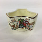 Japanese Porcelain Kyo Ware Small Bowl Cup Rickshaw Peony Flower Kobachi PP747 Peony