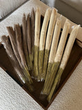 60 Pc Light Brown + 300 Pc Eggshell Fake Pampas Grass (New) For Weddings/Events Pampas Grass