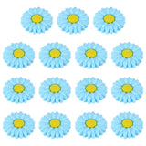 30mm Silicone Flower Beads, 15 Pcs Sunflower Bead, Blue Yellow Sunflower