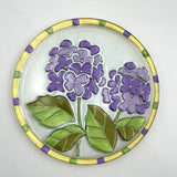 Fused Glass Plate Hydrangea Lilac Flower Lori Siebert Silvestri 11Ó Hand Blown Hydrangea