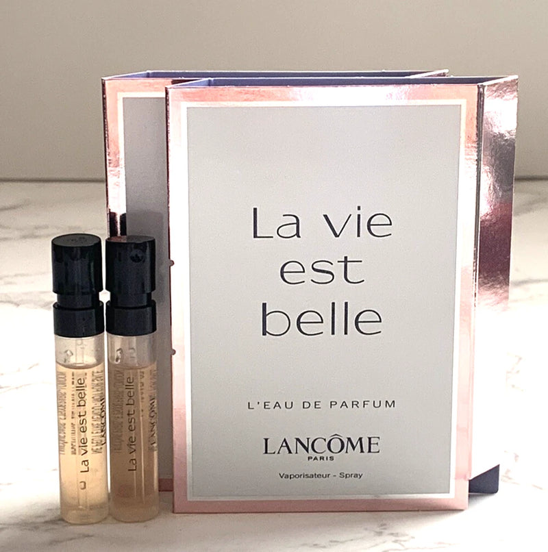 2x Lancome La Vie Est Belle LÕeau de Parfum Sample Size 1.2 ml/0.04 oz New EDP