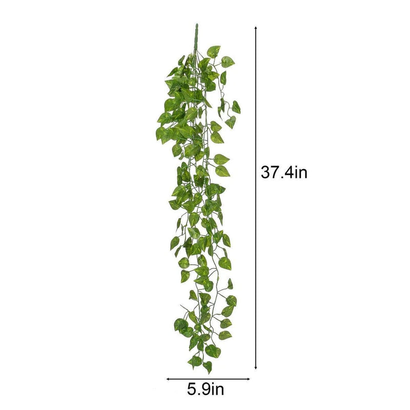 Fake Hanging Plant Artificial Hanging Plant Pothos Vines Hanging Plant HomeDecor Green Plant