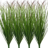 12Pcs Artificial Grass Plants, Faux Shrubs Wheat Grass, Artificial Tall Grass... Green Plant