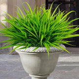 Uieke 12 Bundles Artificial Outdoor Plants UV Resistant Fake Grass Plants Faux Green Plant