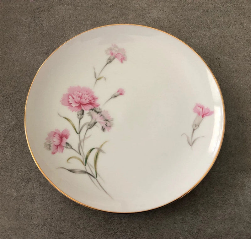Royal Court Pink CARNATION Flower Fine China of Japan - 7-1/2" SALAD PLATE Carnation