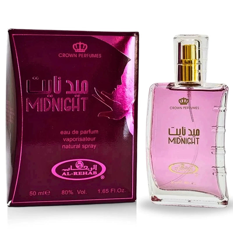 Midnight - Eau De Parfum Natural Spray (50ml/1.65fl.oz.) by Al-Rehab -Woman EDP