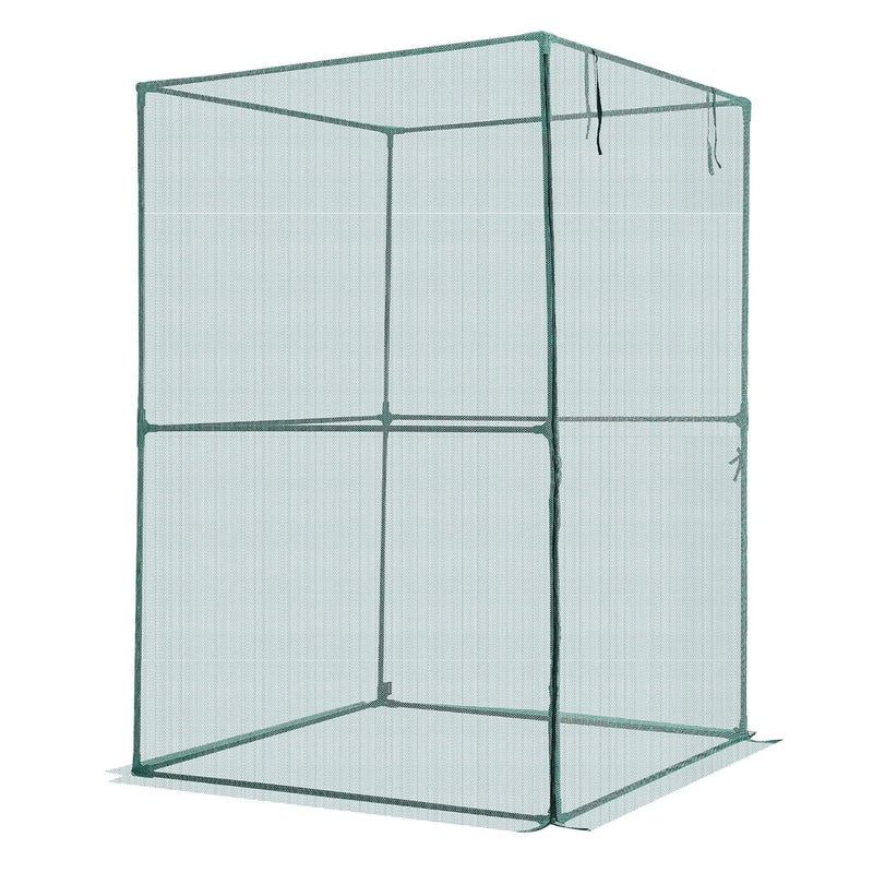 Uimoso Garden Crop Cage 3.9x3.9x5.9 ft Wind-Resistant Plant Protection Tent Garden Plants